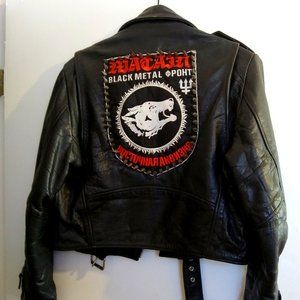 Black Metal Custom Moto Jacket